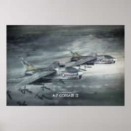 Poster Ling-Temco-Vght A-7 Corsair II
