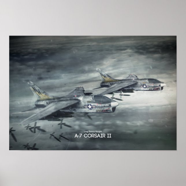 Poster Ling-Temco-Vght A-7 Corsair II (Framsidan)
