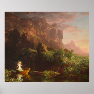 Poster livets barndom, Thomas Cole