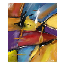 Poster lodrät extra grand modèle "Abstrakt 1509"