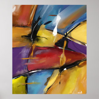 Poster lodrät extra grand modèle "Abstrakt 1509"