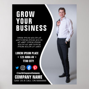 poster logotyp för BUSINESS anpassningsbar