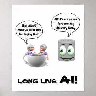 Poster Long Live AI (artificiell intelligens)