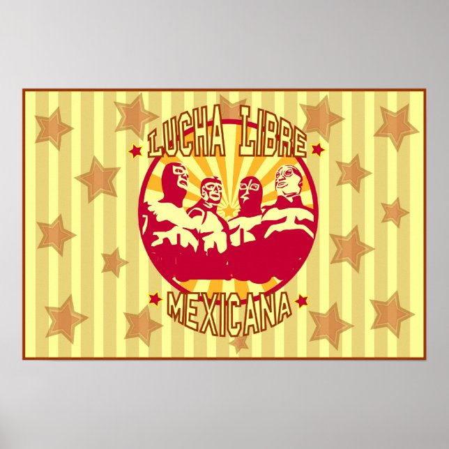 Poster Lucha Libre Mexicana (Framsidan)