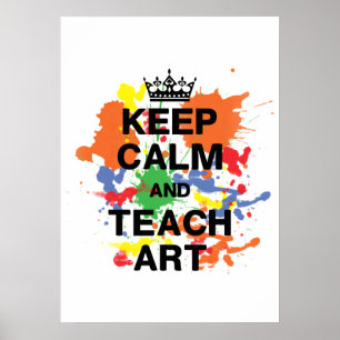 Poster Lugn för behålla och teckning