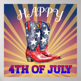 Poster lycklig 4 juli