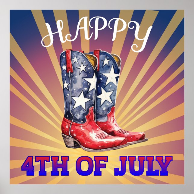 Poster lycklig 4 juli (Framsidan)