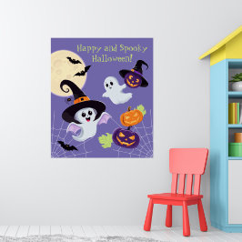 Poster "Lycklig och spooky Halloween!"