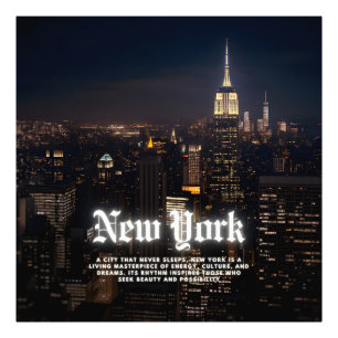 Poster mall för New York City Skyline