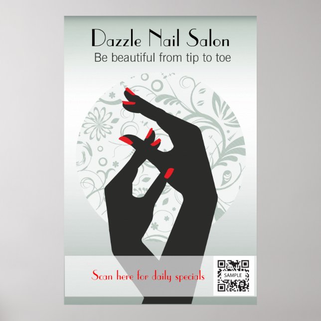 Poster mall Nail Salon (Framsidan)