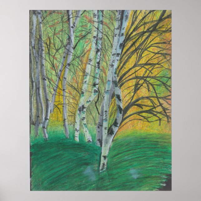 Poster målning av handmålade konsmönster (Framsidan)