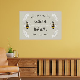 Poster mamma till Bee Neutralt Baby Shower
