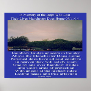 Poster Manchester Rainbow Dikt