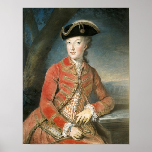 Poster Marie Antoinette-jaktattire (Framsidan)