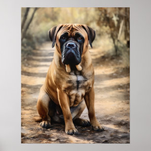 Poster Mastiff Hund Art-utskrift