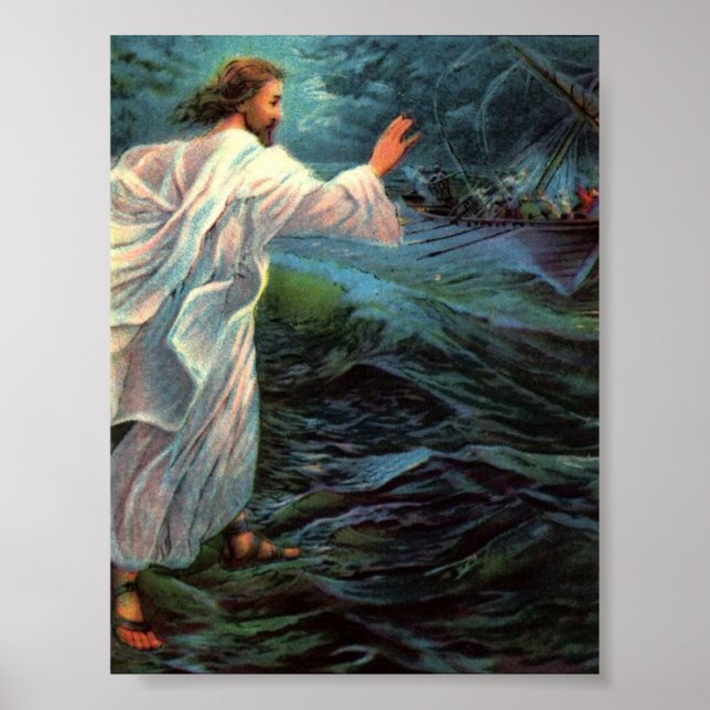 Poster: Matthew 14:29-30 Poster (Framsidan)