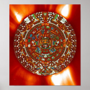 Poster-maya aztec-kalender poster