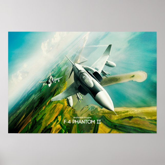 Poster McDonnell Douglas F-4 Phantom II (Framsidan)