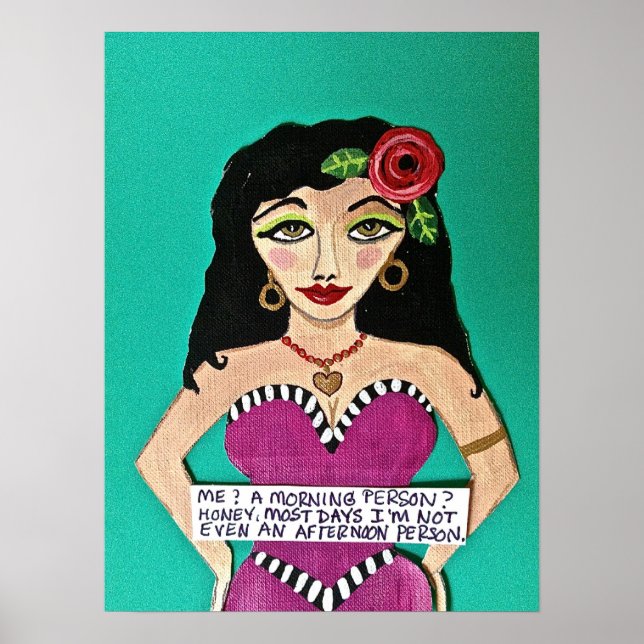 POSTER - "ME? EN MORNING?" (Framsidan)