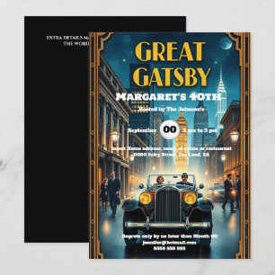 Poster med 20-tydiga rotorbilar 1920 inbjudningar