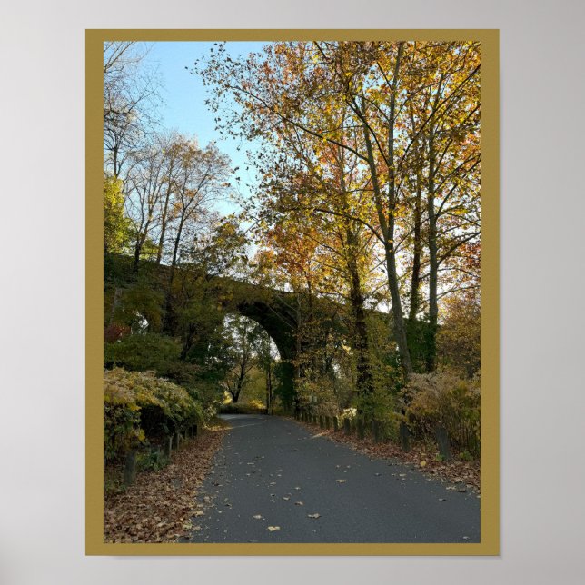 Poster med Arched Bridge Photo (Framsidan)