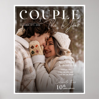 Poster med årsjubileum Magazine Photo Cover Person