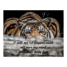 Poster med att krossa tiger-inspiration