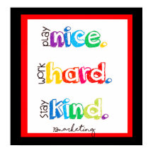 Poster med att spela bra arbetshärd - håll kvar i