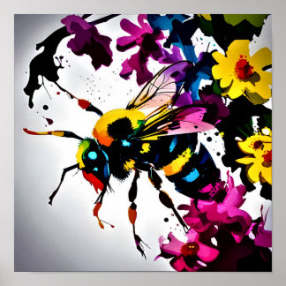 Poster med biskrapor