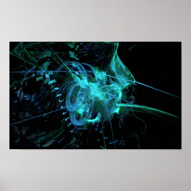 Poster med blå Grönt (Framsidan)