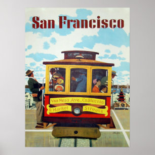 Poster med Coola San Francisco-utskrift