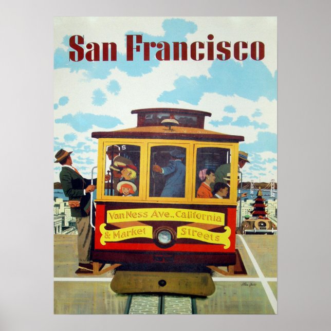 Poster med Coola San Francisco-utskrift (Framsidan)