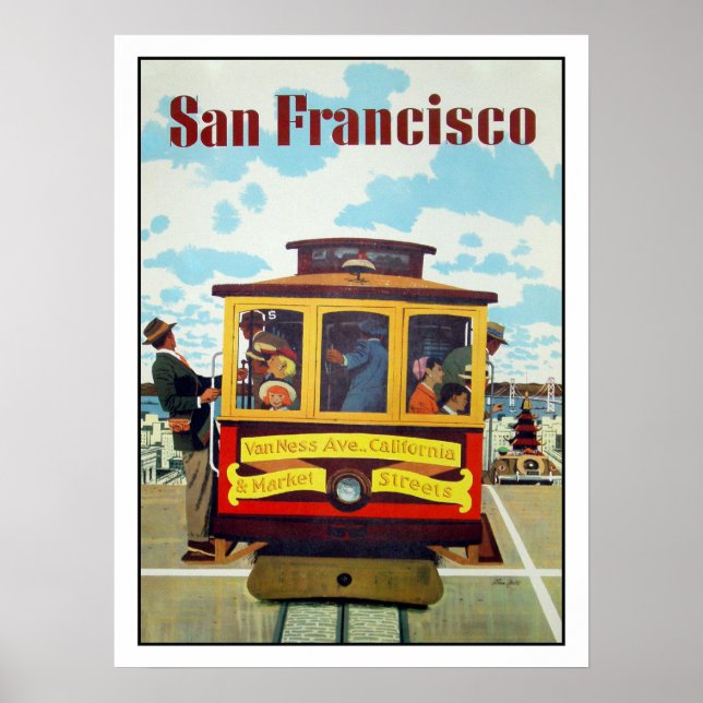 Poster med Coola San Francisco-utskrift (Framsidan)