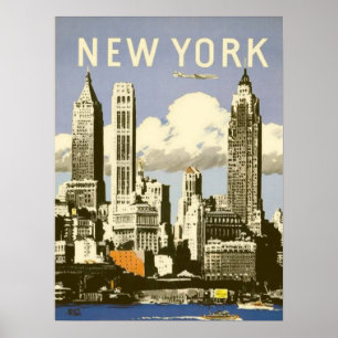 Poster med Coola Vintage New York-utskrift