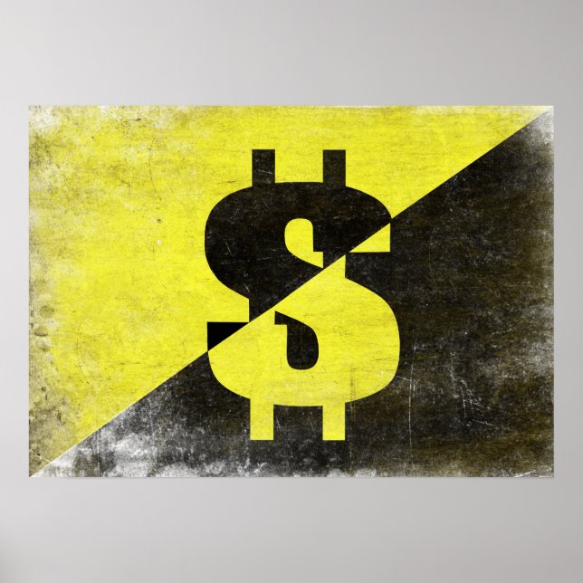 Poster med Coolan Anarcho-Capitalist Flagga (Framsidan)