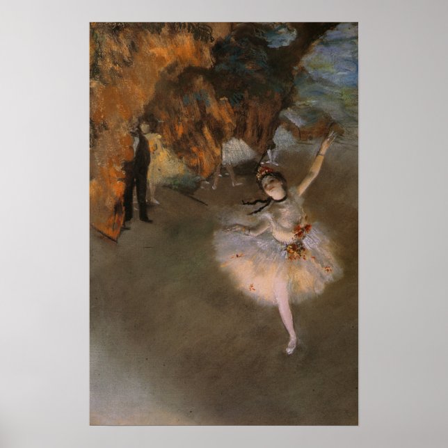 Poster med Edgar Degas-målning (Framsidan)