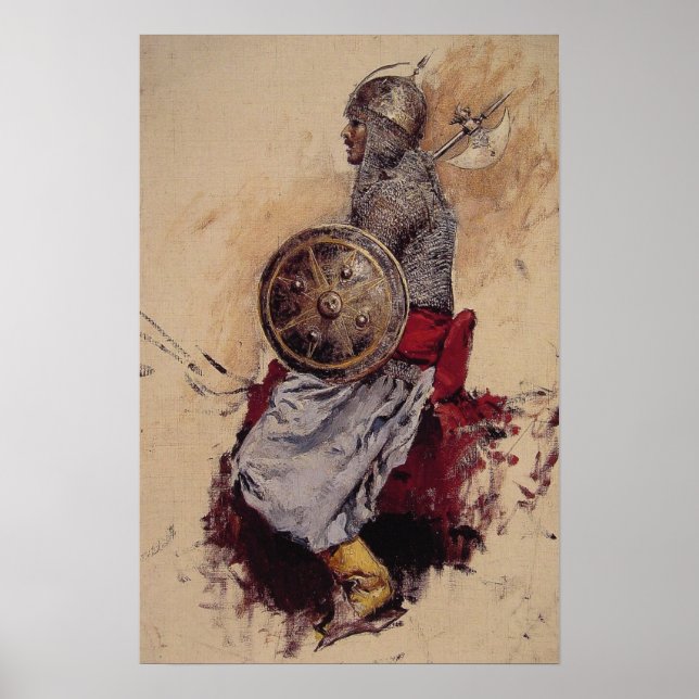 Poster med Edwin Lord Weeks målning (Framsidan)