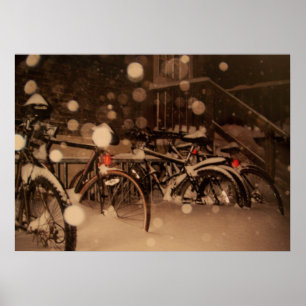 Poster med en vacker vinter bild