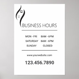 Poster med enkel minimal vit och svart ballong