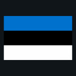 Poster med Estlands Flagga<br><div class="desc">Ta med ett djärvt stänk av det nationella pridet till ditt rum med denna patriotiska poster som innehåller Estlands pulserande flagga! Designat för att skapa ett påstående poster denna öga-fångst på ett vackert sätt visningarna på det estniska flagga ikonblått, svart och vitt rand. Oavsett om du lägger den i ett...</div>