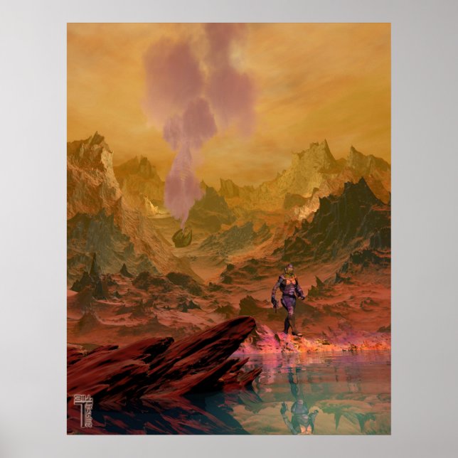 Poster med färgad bild 2.0 (22 x 28 tum) (Framsidan)