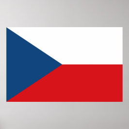 Poster med Flagga av Czechia