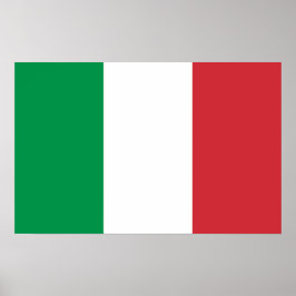 Poster med Flagga av Italien