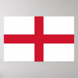 Poster med Flagga i England