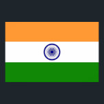 Poster med Flagga i Indien<br><div class="desc">Fantastiskt poster med flagga av Indien. Den här produkten har sitt anpassade.</div>