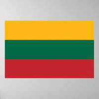 Poster med Flagga i Litauen