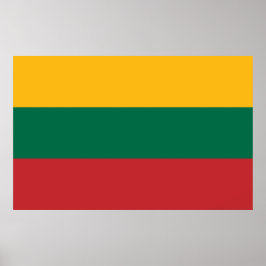 Poster med Flagga i Litauen