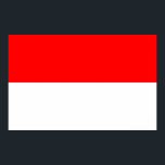 Poster med Flagga Indonesien<br><div class="desc">Fira det nationella pridet med denna djärva och elegant poster om Indonesiens flagga, en tidlös hyllning till det röda och vita färg som symboliserar mod och renhet. Detta professionellt tryckta poster visar den enkla men kraftfulla utformningen av den indonesiska flagga, med dess levande röda rand och vita grund rand som...</div>