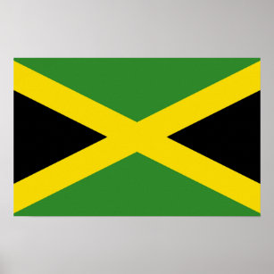 Poster med Flagga Jamaica