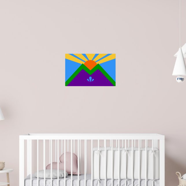 Poster med Flagga Manitou Vår, Colorado (Barnkammare 2)